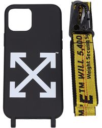 Off-White c/o Virgil Abloh - Gebroken Witte Iphone-deur Iphone 12 Man Polyurethaan Zwart - Lyst