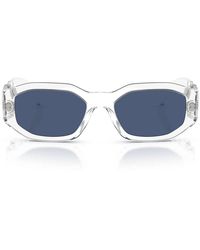 Versace - Sonnenbrille Ve4361 148/80 Biggie Kristall/Dunkelblau Unisex - Lyst