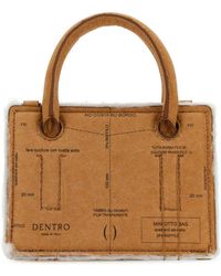 Dentro - Printed Paper Mini Otto Handbag Borse A Mano - Lyst