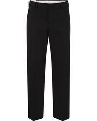 PT Torino - Michael Straight Leg Cotton Linen Trousers - Lyst