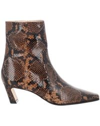 Stuart Weitzman - Stassi Zipper Leather Boots - Lyst