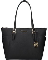 Michael Kors - Charlotte Leather Shoulder Bag - Lyst