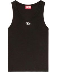 DIESEL - Oval Tanktop Met D-Logo - Lyst