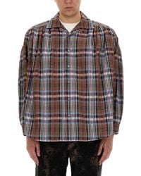 A.I.E. - Seersucker Cotton Shirt - Lyst