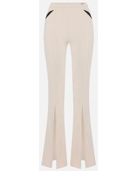Elisabetta Franchi - Trousers With Cut Outs And Slits - Lyst