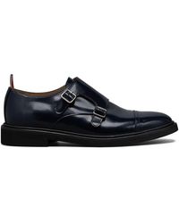 Thom Browne - Cap Toe Oxford Double Monkstrap Schuh mit Mikrosohle aus weichem Spazzolato-Leder - Lyst