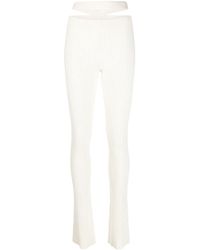 ANDREADAMO - High-Waisted Cut-Out Detail Trousers - Lyst