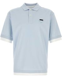 Prada - Powder Piquet Polo Shirt - Lyst