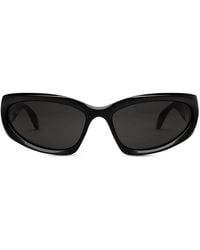 Balenciaga - Sonnenbrille Bb0157 S 001 Justin Bieber Schwarz/Grau Herren - Lyst