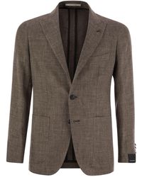 Tagliatore - Leinen und jungfräuliche Wolljacke - Lyst