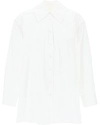 Jil Sander - "chemise surdimensionnée avec double - Lyst