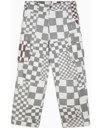 ERL - And Chequered Cargo Trousers - Lyst
