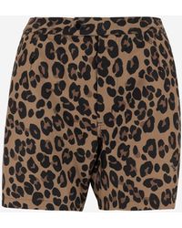 Aspesi - Pantalones cortos de nylon con patrón Leo - Lyst