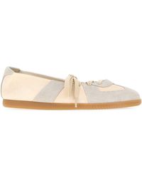 Maison Margiela - Lace Up Ballet Flats - Lyst