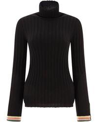 Etro - Turtleneck With Contrasting Profiles - Lyst