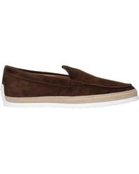 Tod's - Slip On Uomo Camoscio Marrone/Testa Di Moro - Lyst