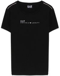 EA7 - T-Shirt Met Logoprint - Lyst