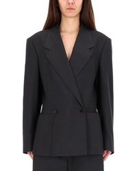 Lemaire - Double-Breasted Tailored Blazer - Lyst