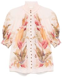 Zimmermann - Ascension Drukte Blouse - Lyst