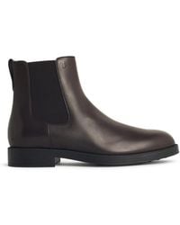 Tod's - Tod 's 'El. Formale 'Brown Lear -Knöchelstiefel - Lyst