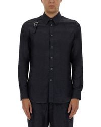 McQueen - Harness Shirt With T Buckle - Lyst