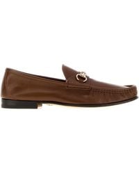 Gucci - Leather Lugano Loafers - Lyst