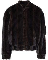 MM6 by Maison Margiela - Plush Faux Fur Casual Jacket - Lyst