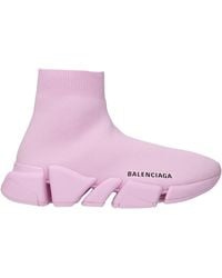Balenciaga - Sneakers Speed 2.0 Donna Tessuto Rosa/Rosa Pastello - Lyst