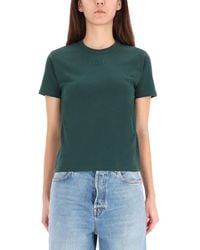 Gucci - Cotton T-Shirt With Gg Incrocio Logo Detail - Lyst