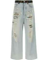Amiri - Loose Distressed Jeans - Lyst