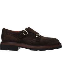 Santoni - Derby Suede/Moro Head - Lyst