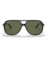 Ray-Ban - Sonnenbrille Rb2198 901/58 Bill Schwarz/Grün Unisex Polarisiert - Lyst