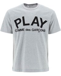COMME DES GARÇONS PLAY - T-Shirt Con Stampa Play - Lyst