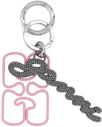 Ganni - Keychain With Logo - Lyst