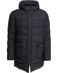 Herno - Lang Donsjack Met Capuchon - Lyst