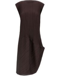 Pleats Please Issey Miyake - Midi Dress - Lyst