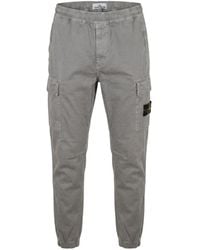 Stone Island - Cotton Cargo Trousers - Lyst