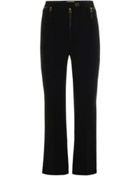 Elisabetta Franchi - Pantalon Zippé À Poches Cargo - Lyst