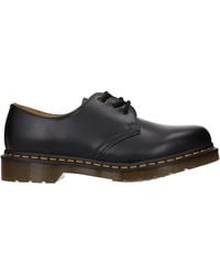 Dr. Martens - Dr. Martens Derby 1461 Uomo Pelle Nero - Lyst