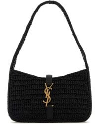 Saint Laurent - Raffia Mini Le 5 Ãƒâ 7 Handbag - Lyst