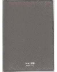 Tom Ford - Passport Holder T Line Nubuck Calf Leather Wallets & Purses - Lyst