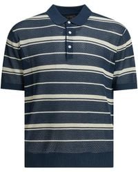 Beams Plus - Polo a rayas con botones de - Lyst