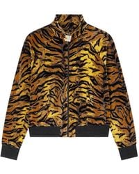 KENZO - Tiger Jacquard Velvet Tracksuit Jacket - Lyst