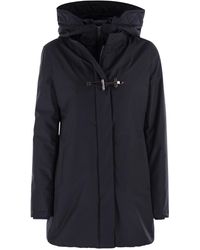 Fay - Technical Gabardine Toggle Mantel - Lyst