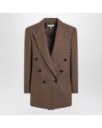 Chloé - Houndstooth Double-Breasted Jacket - Lyst