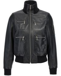 Chloé - Chloã Leather Bomber Jacket - Lyst