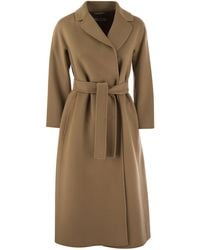 Max Mara - Max Mara Studio Cles Wolle, Kaschmir und Seidenmantel - Lyst