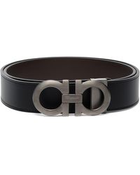 Ferragamo - Gancini Ledergürtel - Lyst