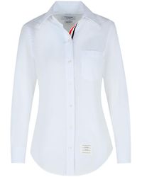 Thom Browne - Wit Katoenen Overhemd - Lyst