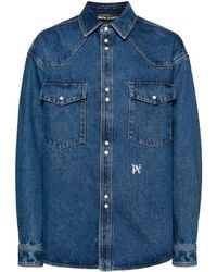 Palm Angels - Monogram Denim Shirt - Lyst